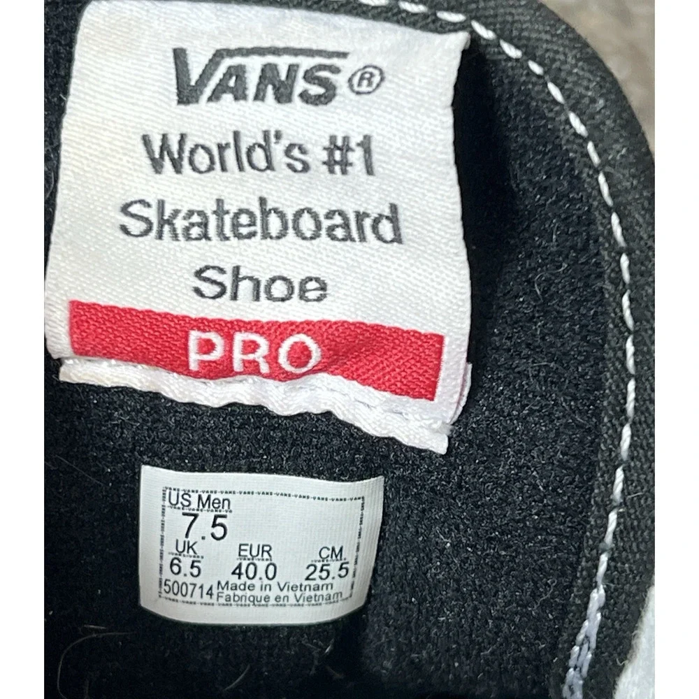 Vans PRO Santa Cruz Suede/Canvas Multicolor Mens Sz 7.5 Skater Shoes Lace Up Low